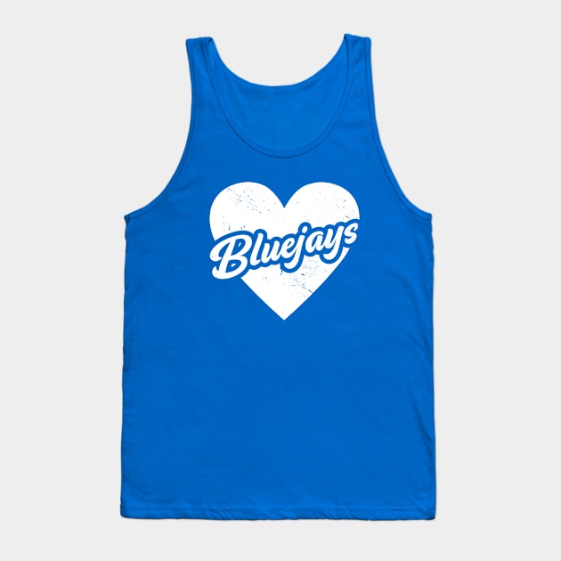 Vintage Blue Jays School Spirit // High School Football Mascot // Go Blue Jays Tank Top by SLAG_Creative